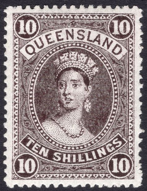 QUEENSLAND 1907 11 10 Blackish Brown Imperium Stamps Ltd