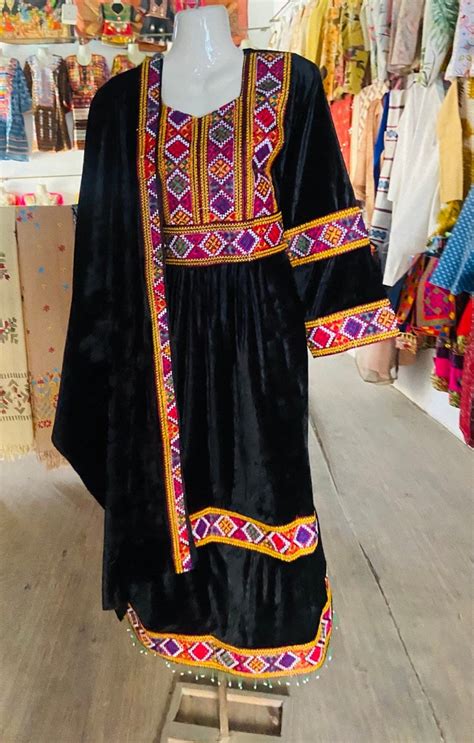 Afghani Traditional Handmade Kuchi Dress Afghani Hand Embroidered