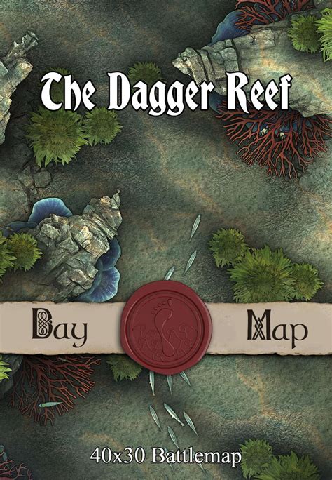 X Battlemap The Dagger Reef Seafoot Games Underwater