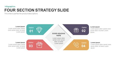 4 Section Strategy PowerPoint Template | SlideBazaar