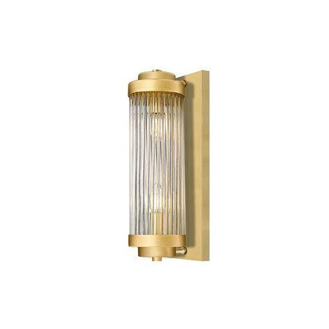 Edit Lighting Edit Karolina 2 Light Wall Fitting In Matt Gold Finish With Clear Glass 401574