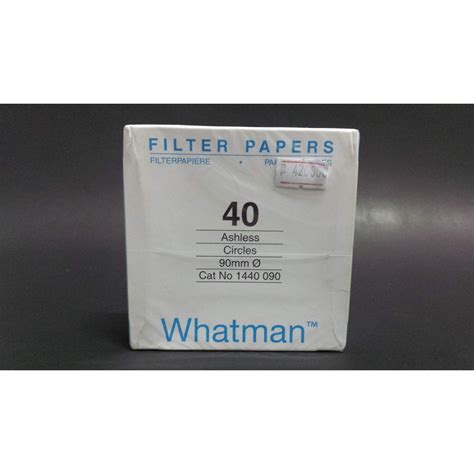 Jual Kertas Saring Filter Paper Whatman Nomor 40 Diameter 90 Mm Box