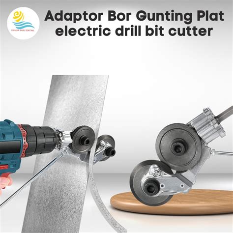 Jual Adaptor Bor Gunting Plat Tipis Adapter Drill Plate Cutter Alat