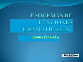 FUNCIONES GRAMATICALES Esquemas PPT