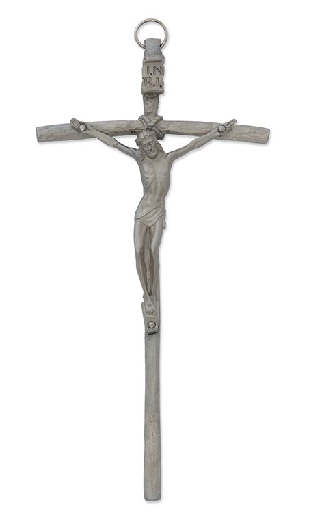 8 In Metal Papal Crucifix