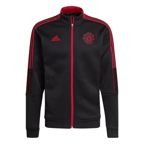 Manchester United Black Anthem Jacket Genuine Adidas Top