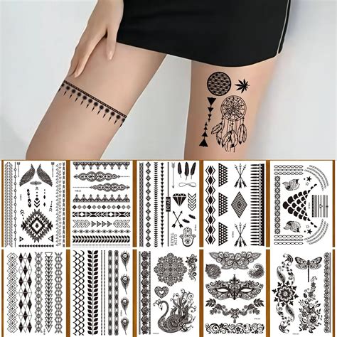 Personalized Temporary Sexy Body Tattoos Stickers Girl Lace Serious