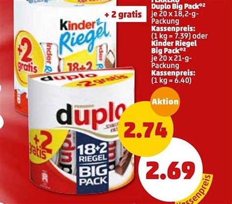 Ferrero Duplo Big Pack Oder Kinder Riegel Big Pack Angebot Bei Penny