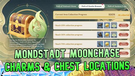 All Mondstadt Moonchase Chest And Charm Locations Tuna Claymore