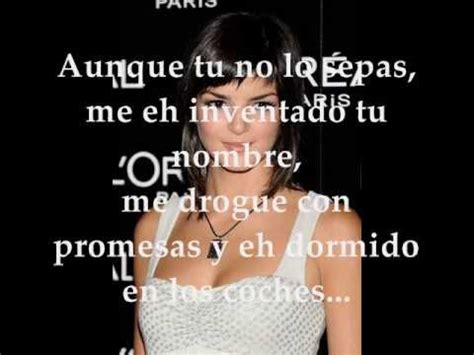 Aunque Tu No Lo Sepas Clara Lago Letra Youtube