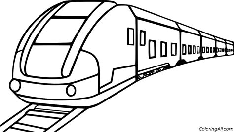 Metro Train Coloring Page - ColoringAll