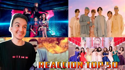 Reaccion Top Las Canciones K Pop M S Vistas De Youtube Youtube