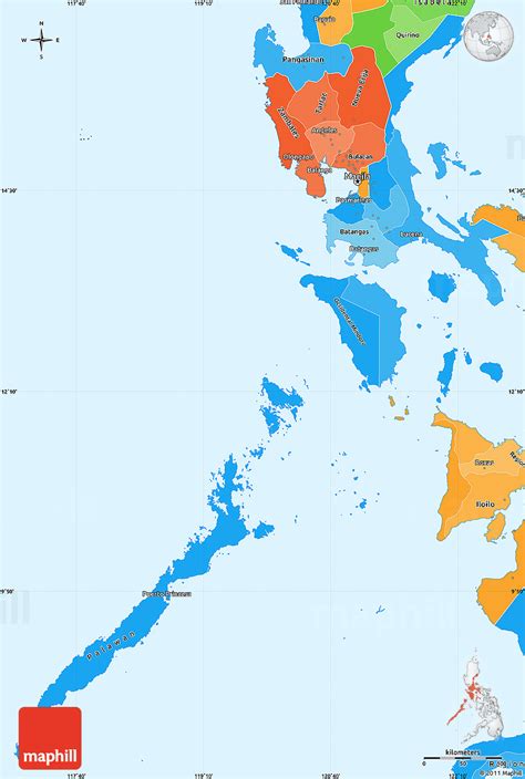 Political Shades Simple Map of Region 4