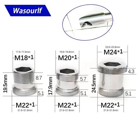 Wasourlf Adapter M M M Male Thread Transfer M Male Thread Brass