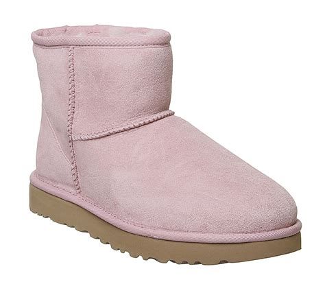 Ugg Classic Mini Ii Boots Pink Crystal Ankle Boots