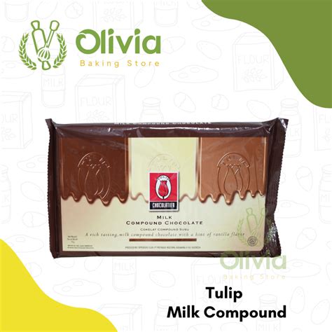 Jual Cokelat Coklat Susu Batang Milk Chocolate Compound Tulip 1 Kg