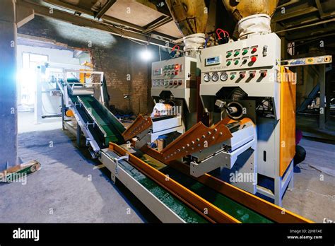 Cement Packaging Bagging And Stacking Machine Stock Photo Alamy