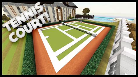 Minecraft How To Build A Tennis Court Youtube