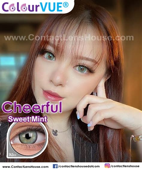 Colourvue Cheerful Sweet Mint Colored Contacts Lens