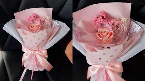 DIY Mini ramo con rosa de listón para mamá Erandy Paz