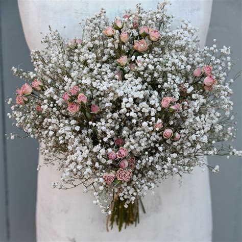 Boho Blush Pink Rose Wedding Bouquet Buy Online Or Call 0800 756 5403