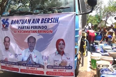 Partai Perindo Salurkan 18 Ribu Liter Air Bersih Ke Daerah Krisis Air