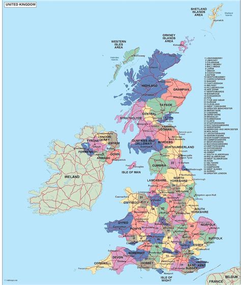 United Kingdom Political Map Order And Download United Kingdom