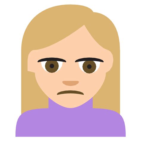 Person Frowning Medium Light Skin Tone Vector SVG Icon SVG Repo