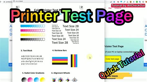 How To Print A Printer Test Page 4 Best Options Youtube