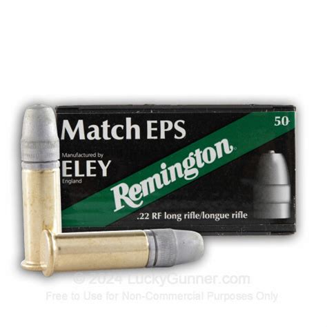 Premium 22 Lr Ammo For Sale 40 Gr Lfn Remington Eley Match Eps Ammunition In Stock 50 Rounds