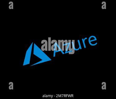 Microsoft Azure, Logo, Black background Stock Photo - Alamy