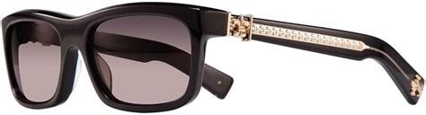 Chrome Hearts Mydixadryll Sunglasses Black Gold Plated Grey Gradient Amazonca