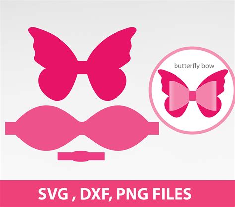 Free Hair Bow Template SVG Cricut