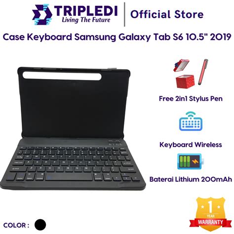 Jual Tripledi Smart Case Samsung Galaxy Tab S6 105 Inch T860 T865 2019 Keyboard Bluetooth Flip