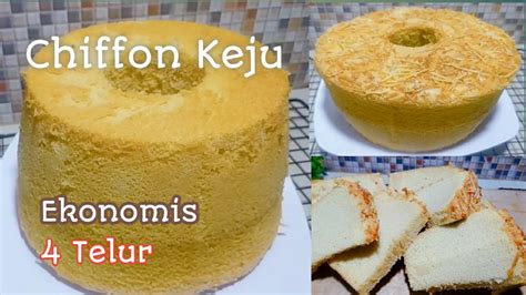 CARA MEMBUAT CHIFFON KEJU II EKONOMIS LEMBUT KEMPUS ENAK BANGETT