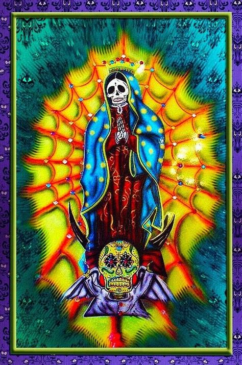 Pin By Carrie Belisle On 1 Virgin Mary Art Skulls Drawing Virgin