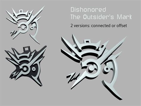 Dishonored The Outsiders Mark Pinshape Dishonored Marks