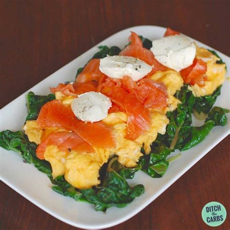 Keto Smoked Salmon Scrambled Eggs Ditch The Carbs