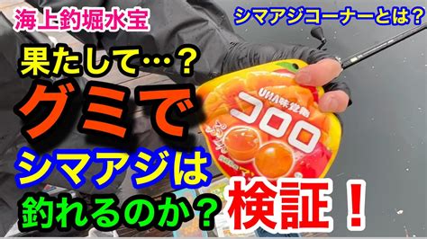 【海上釣堀】グミでシマアジは釣れるのか？グミが万能餌なのかを検証！ Ppochisan Youtube