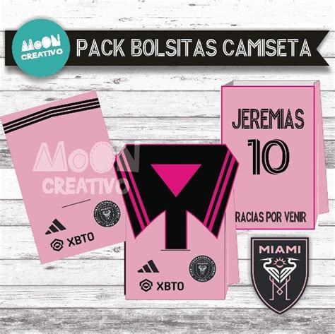 Bolsa Golosinera Camiseta Inter Miami F Tbol Moon Creativo