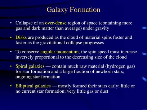 PPT - Galaxy Formation PowerPoint Presentation, free download - ID:3102020