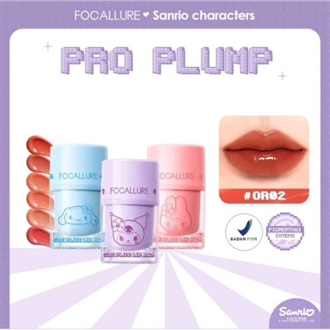 Jual Focallure X Sanrio Lip Tint Pro Plump Jelly Lip Balm Kuromi Melody