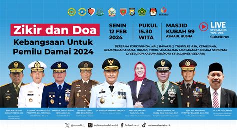 Demi Aman Dan Damainya Pemilu 2024 Pemprov Sulsel Inisiasi Gelar