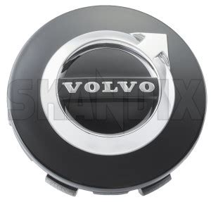 Skandix Shop Volvo Parts Wheel Center Cap Black For Genuine Light