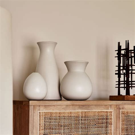 Pure White Ceramic Vases West Elm Uk