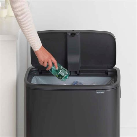 Brabantia Bo Touch Bin Afvalemmer Liter Met Kunststof Binnenemmer