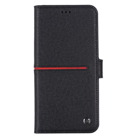 Gebei Top Grain Leather Horizontal Flip Protective Case With Holder