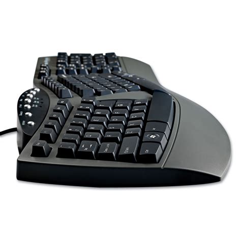 Ergonomic Split Design Keyboard Wantimicrobial Protection By Fellowes