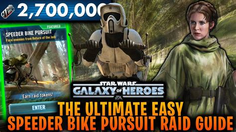 Speeder Bike Pursuit Raid Guide Top Teams Mods And Strategies For SWGoH