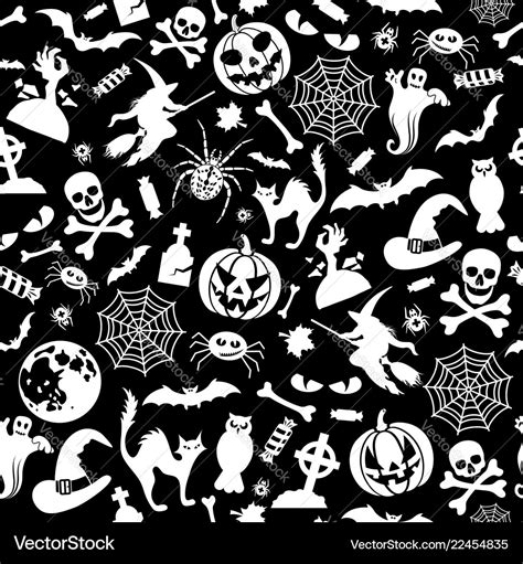 Seamless Halloween Pattern Royalty Free Vector Image